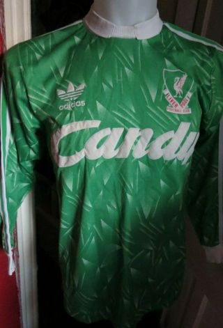 Liverpool 1989 - 91 Goalkeeper Shirt Addias Size Small Rare Vintage 2