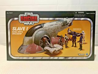 Star Wars Vintage Black Slave 1 Series Edition Boba Fett Amazon Hasbro 2012 Nib
