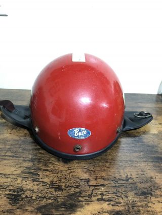 Vintage Buco Half Helmet Red,  Almost