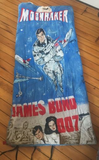 Vintage 1979 Rare James Bond 007 Moonraker Sleeping Bag 2