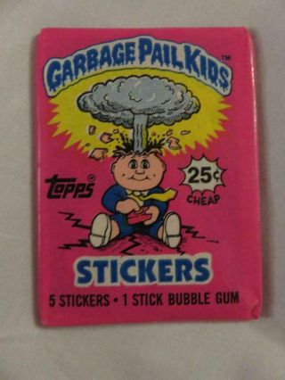 1985 Garbage Pail Kids 1st Series Wax Pack Vtg