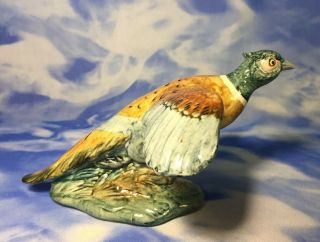 Htf 11 " Vintage Large Stangl Pottery " Cock Pheasant " Bird Figurine 3492 Euc
