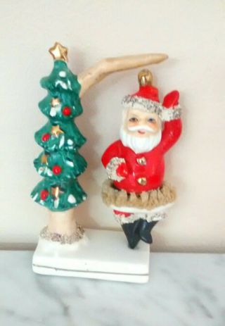 Vintage Ucagco Spinning Santa Figurine 3 Day Listing