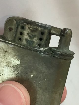 Vintage ARISTOCRAT MEB Pocket Lighter - Unusual Mechanism / Rare / Needs Work 6