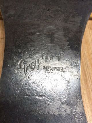 Rare Vintage Double Bit Axe Grey Gorge Memphis 1 Lb.  15 Oz.  Razor Sharp 2