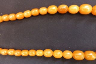 Art Deco Butterscotch Amber Bakelite Bead Necklace 5