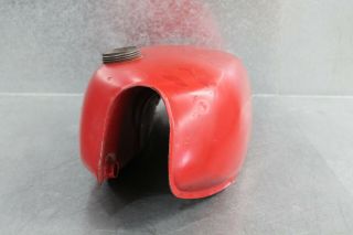 Vintage OEM 1981 Yamaha DT175 DT 175 Red Gas Tank / Fuel Tank 4