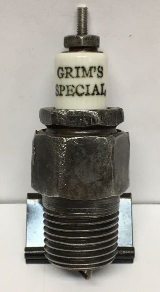 Very Rare Vintage Grim’s Special Spark Plug Model T 1/2” Thread