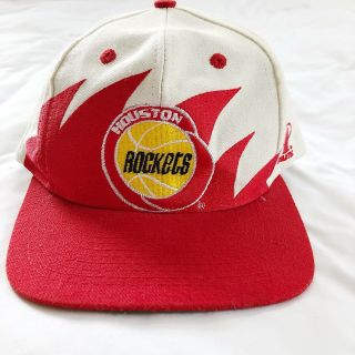 Vtg Logo Athletic Houston Rockets Sharktooth Snapback Hat Cap Size Osfa 90s Rare