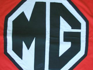 Vintage 1960 ' s MG MGB Dealer Flag Banner 3 x 5 FT 6