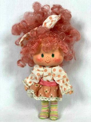 Rare Vintage Strawberry Shortcake Peach Blush Berrykins Doll 1985