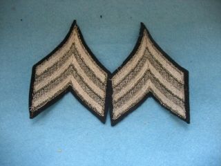 WWII US Army Sergeant Grade 4 wool Stripes / Chevrons 2