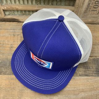 Vintage PEPSI Mesh Snapback Trucker Hat Cap Patch K PRODUCTS MADE IN USA  4