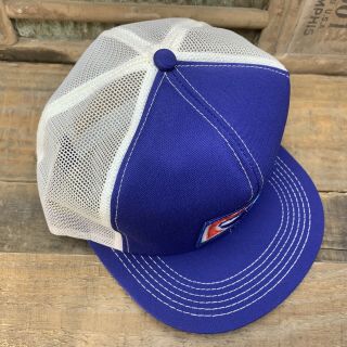 Vintage PEPSI Mesh Snapback Trucker Hat Cap Patch K PRODUCTS MADE IN USA  5