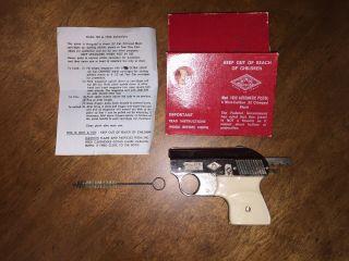 Vintage Mondial.  22 Caliber Starter Pistol Model 19x Org Box Clip Brush Instruct