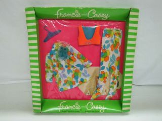 Nrfb Vintage Barbie 1969 Francie & Casey 1239 Bloom Zoom Fits Twiggy Fashion