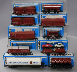 Marklin Ho Scale Vintage Freight Cars: 4632,  4624,  4619,  4624,  4635,  4626,  4610,