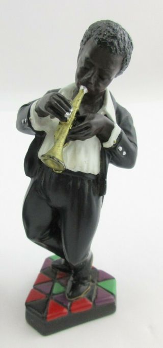 5 Vintage Enesco All That Jazz Band Musical Figurines Black Americana Musicians 7