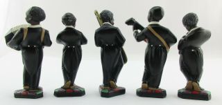 5 Vintage Enesco All That Jazz Band Musical Figurines Black Americana Musicians 8