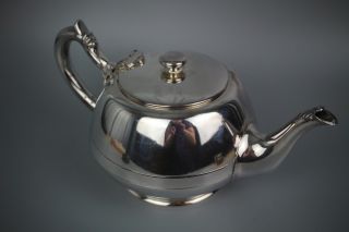 Large 1930s Walker & Hall Sheffield Silver Plated 2 Pint Tea Pot