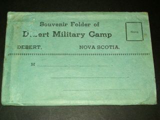 Truro Area,  Nova Scotia: 1940s World War Ii Camp Debert Folder With 18 Pictures