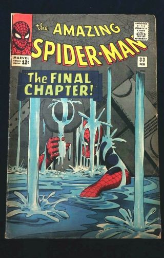 Vintage Marvel Comic,  Spider - Man 33; Absolute Classic