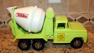Vintage Tonka Lime Green Hi - Way Custom Cement Mixer Truck