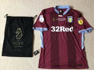 Aston Villa Luke Large Playoff Final Shirt Rare Limited Edition Bnwt