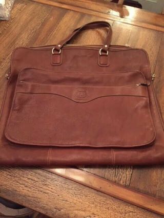 Old Stock - Ghurka Chestnut Vintage Leather Garment Bag (no.  504)