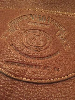 Old Stock - GHURKA Chestnut Vintage Leather Garment Bag (No.  504) 2