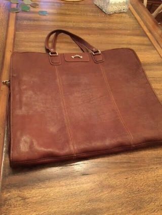 Old Stock - GHURKA Chestnut Vintage Leather Garment Bag (No.  504) 3