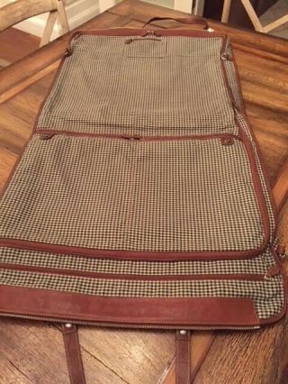 Old Stock - GHURKA Chestnut Vintage Leather Garment Bag (No.  504) 5