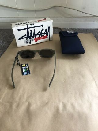 Stussy Vintage Eyegear Michael Crystal Olive Frame/Black Lens Sunglass 3