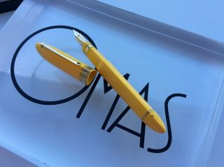 OMAS 360 YELLOW FOR BITTNER ANNIVERSARY EXTREMELY RARE PEN ROSE GOLD TRIMS 5