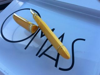 OMAS 360 YELLOW FOR BITTNER ANNIVERSARY EXTREMELY RARE PEN ROSE GOLD TRIMS 8