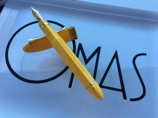 OMAS 360 YELLOW FOR BITTNER ANNIVERSARY EXTREMELY RARE PEN ROSE GOLD TRIMS 9