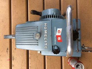 Homelite Vintage C - 5 Chainsaw 77 cc.  great runner.  Made from 1962 - 1965. 2