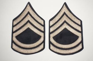 Technical Sergeant Rank Tech Chevrons Twill Patches Wwii Us Army C1175