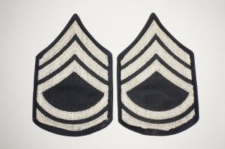 Technical Sergeant Rank Tech Chevrons Twill Patches WWII US Army C1175 2