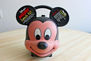 [PRISTINE VINTAGE] Disney Aladdin Mickey Mouse Head Lunch Box 2