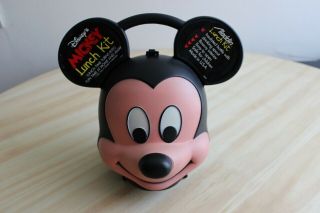 [PRISTINE VINTAGE] Disney Aladdin Mickey Mouse Head Lunch Box 3