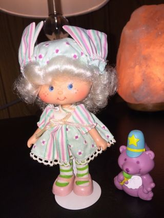 Vintage Strawberry Shortcake Doll Party Pleaser Angel Cake With Pet