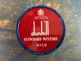 Pipe " Dunhill Standard Mixture Mild " 100 Gr.  Tobacco Tin Vintage
