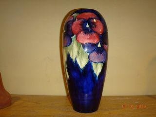 Moorcroft Large Vintage 12 " Poppy Pattern Vase