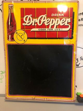 Rare Vintage Dr.  Pepper Metal Sign Advertising