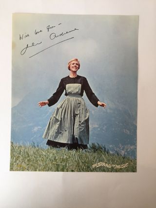 Vintage Studio Promo Printed Ad Signed by Julie Andrews The Sound Of Music 2