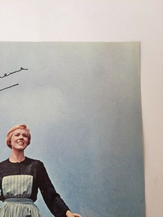 Vintage Studio Promo Printed Ad Signed by Julie Andrews The Sound Of Music 4