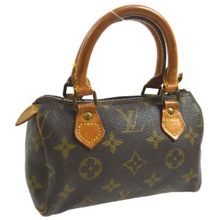 Authentic Louis Vuitton Mini Speedy Hand Bag Purse Monogram M41534 Vtg Ak34157g