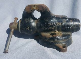 Vintage Wilton Baby Bullet 820 920 Vise Chicago 2 " Jaws No Date Stamp Org Paint