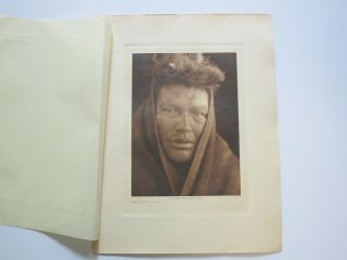 Antique Vintage Edward Curtis Photograph Cree Man American Indian Photogravure